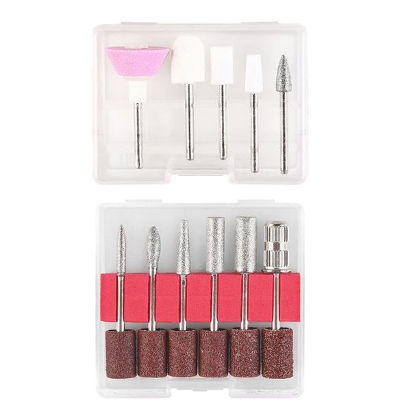 

nail art equipment 11pcs metal drill bits home files practical sanding heads, Silver