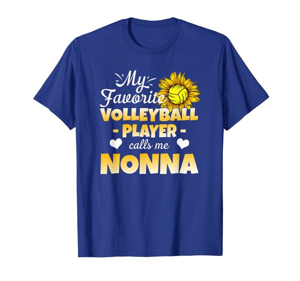 

my favorite volleyball player calls me nonna t-shirt, White;black