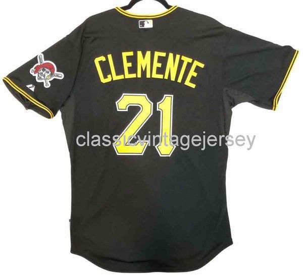 

men women kids roberto clemente med cool base jersey embroidery new baseball jerseys, Black