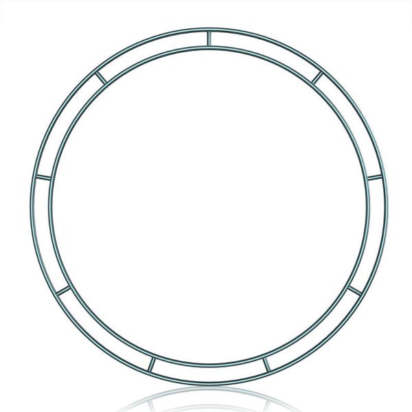 

decorative flowers & wreaths frames circle wire wreath wedding iron ring home hanging ornament diy metal year valentines party decoration
