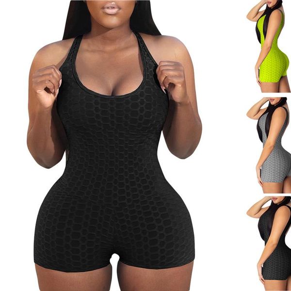 

yoga outfit pad x-xxlyoga set women gym sporting playsuit clothing exercise jumpsuit running workout sportswear soft shorts