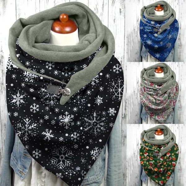 

scarves fashion 2021 women cute cat print scarf hijabs female lady retro multi-purpose shawl button femme wraps foulard bufand, Blue;gray