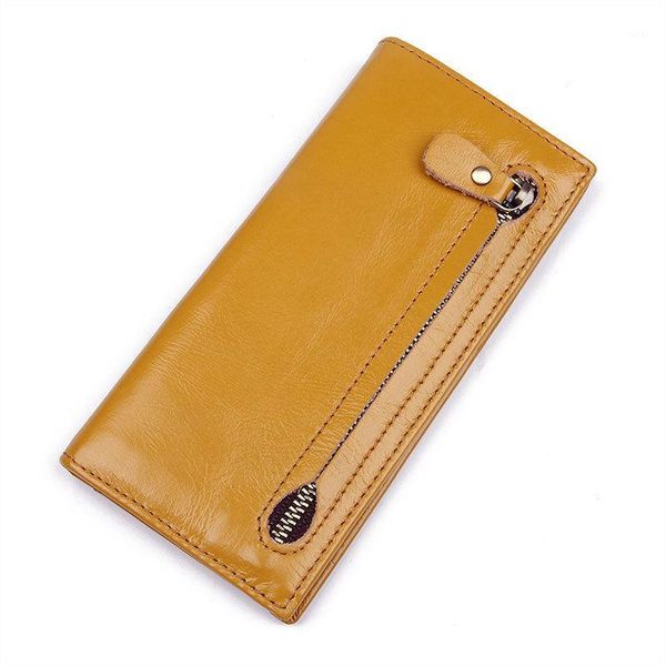 

genuine leather men wallets real women bifold purse long cash coin pocket card holder clutch bag fashion female wallet1, Red;black