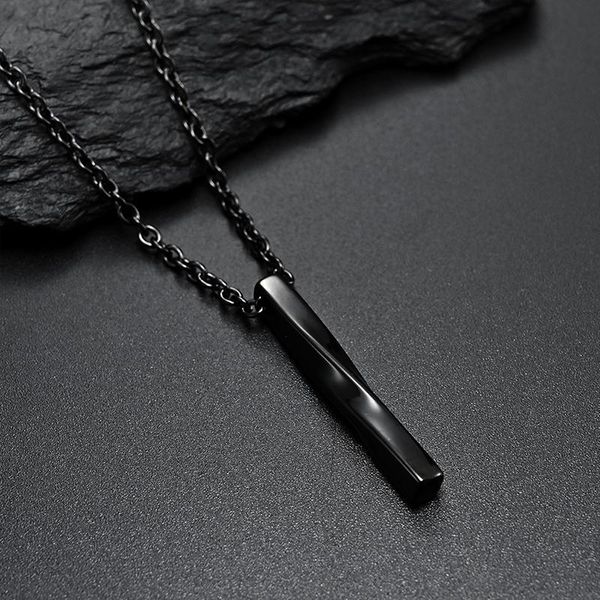 

pendant necklaces necklace men chain statement simple pendants stainless steel gold black accessories long hip hop wholesale, Silver