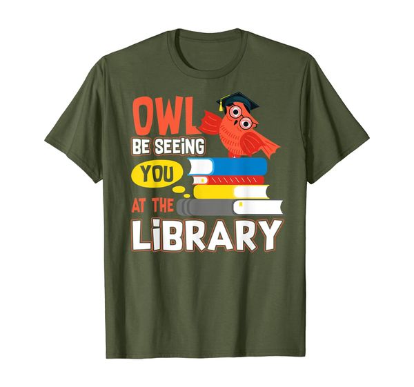 

Cute Owl Be Seeing You At The Library Librarian Cute TShirts T-Shirt, Mainly pictures