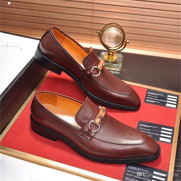 

a1 21ss luxury arrival mens dress shoes designer fashion tide wedding shoe for man white groom party plus size 38-45, Black