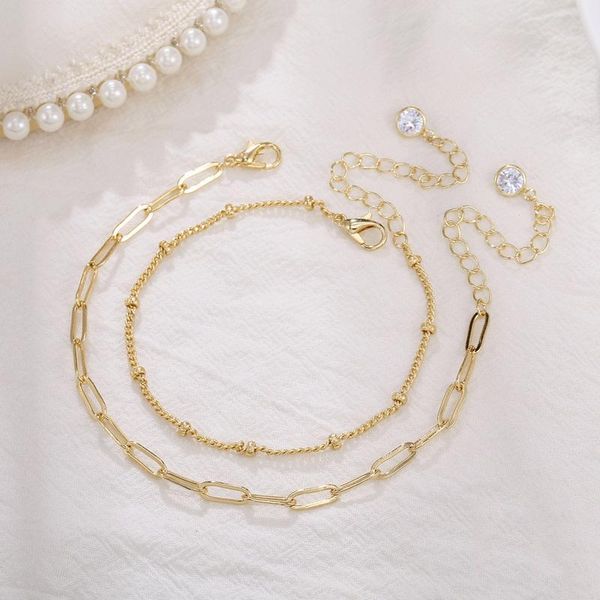 

link, chain fashion jewelry simple bracelet gold color adjustable couple for lover men women girls boy female male gift, Black