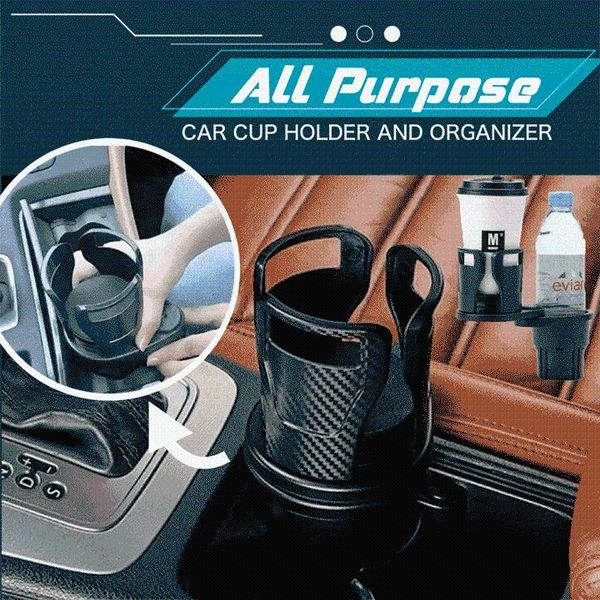 

party favor car drink holder double hole beverage bottle cup water mount stand coffee drinks accessories