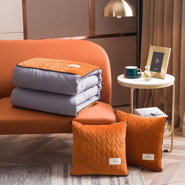 

pillow super soft travel blanket throw for garden sofa warm quilt rest