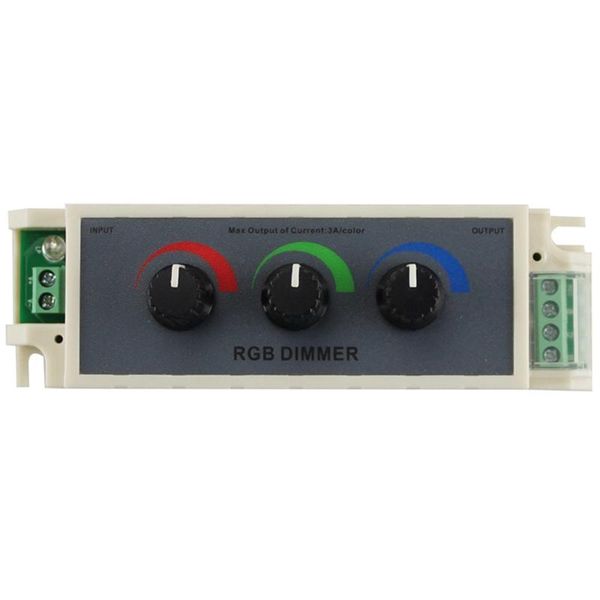 

smart home control dimmer rgb knob dimming led brightness and darkness adjustment red, green blue three-way controller 12-24v