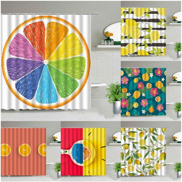 

shower curtains cartoon fruit apple curtain bathroom bathrooms modern fixture
