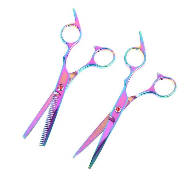 

hair scissors 6inch rainbow cut thinning barber scissor hairdressing