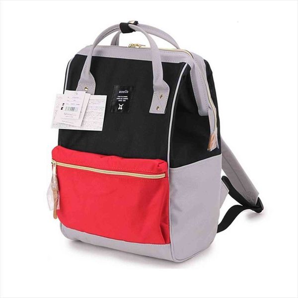 

japan original anello backpacks for mans and womens canvas waterproof schoolbag female lightweight ring travel backpack