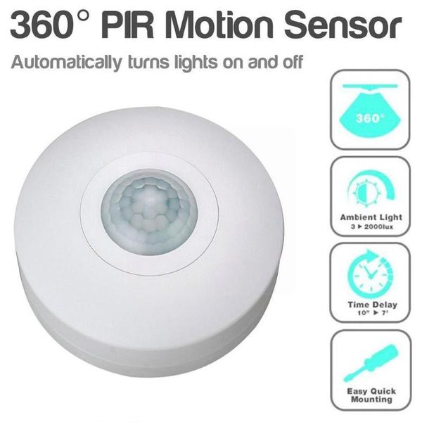 

smart home control motion sensor 220v 110v 360 degree high sensitivity ceiling pir infrared switch for led lighting q5f8