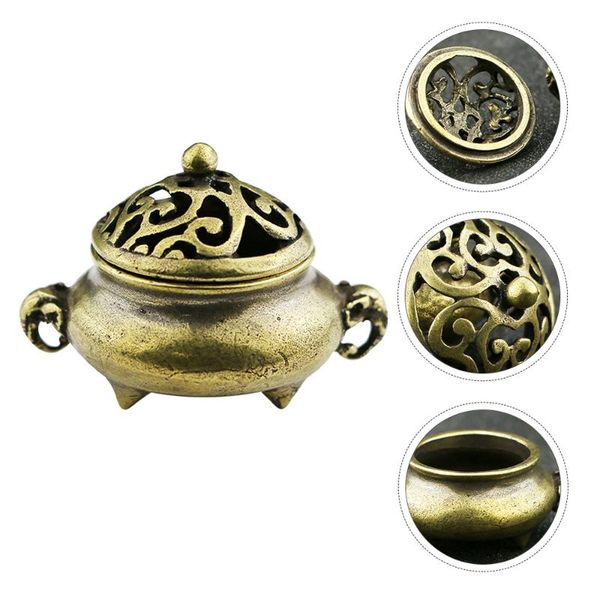

fragrance lamps 1pc indoor deskincense burner brass craft holder stove decor