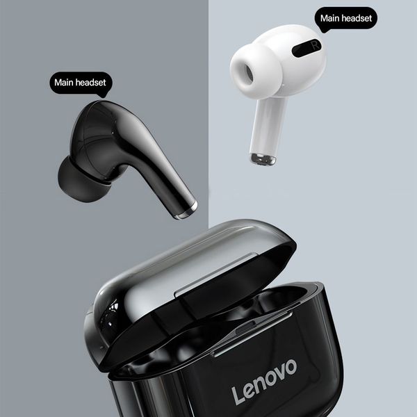 

lenovo lp1s tws bluetooth headphones wireless earphones smart touch design voice assistant sports ipx4 waterproof hifi music