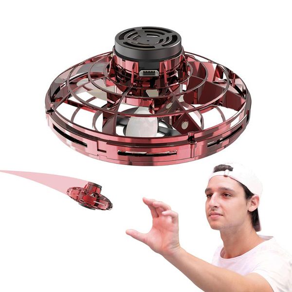 

intelligent gyro ufo aircraft spinner fingertip upgrade flight gyro drone aircraft toy kids gift for kid