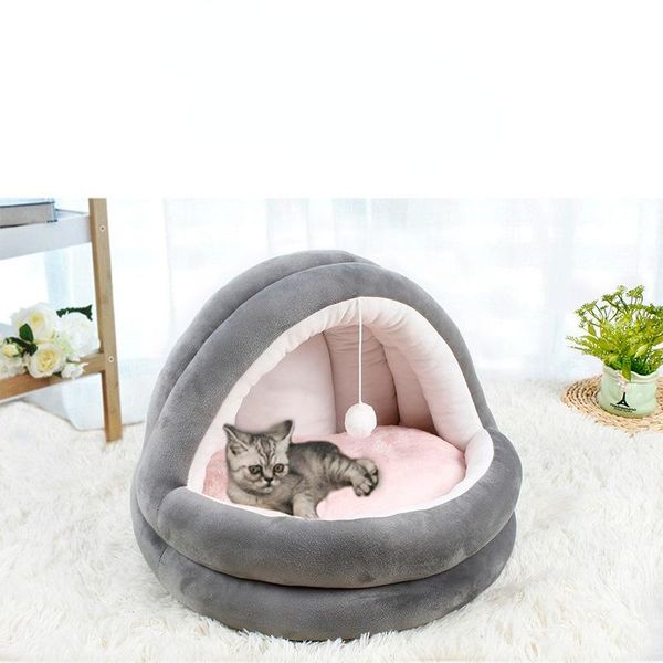 

cat beds & furniture cave bed with cushion pillow for dog cats pet in supplies washable detachable basket warm