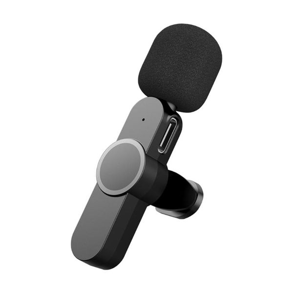 

microphones live broadcast mic type c wireless microphone system usb video recording l41e