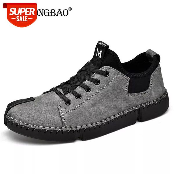 

2020 new comfortable casual shoes handmade loafers cow suede men's shoes men flats moccasins shoes size 38-46 #bl0u