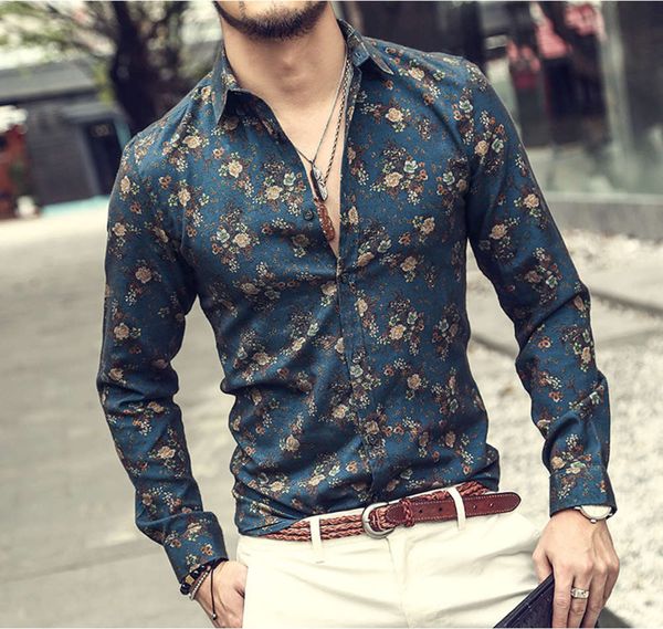 

3d printing long sleeve men's slim over collar shirt european size, White;black