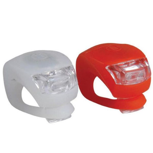 

bike lights accessories bicycle 2pcs led cycling silicone head front rear wheel safety light lamp headlamp