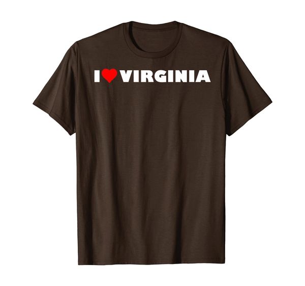 

i love virginia va heart state pride richmond usa t-shirt, White;black