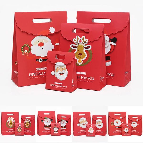 

christmas decorations cartoon printed gift bag paper eve hand-held packaging