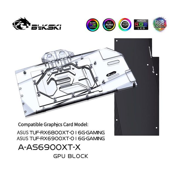 

fans & coolings bykski a-as6900xt-x gpu blocks asus tuf-rx6900xt-o16g-gaming
