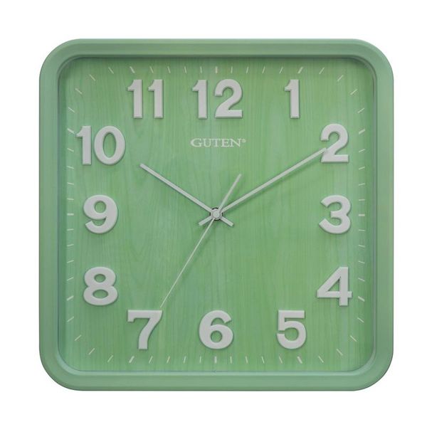 

wall clocks minimalist modern clock green creative square living room home quartz duvar saatleri mm60wc