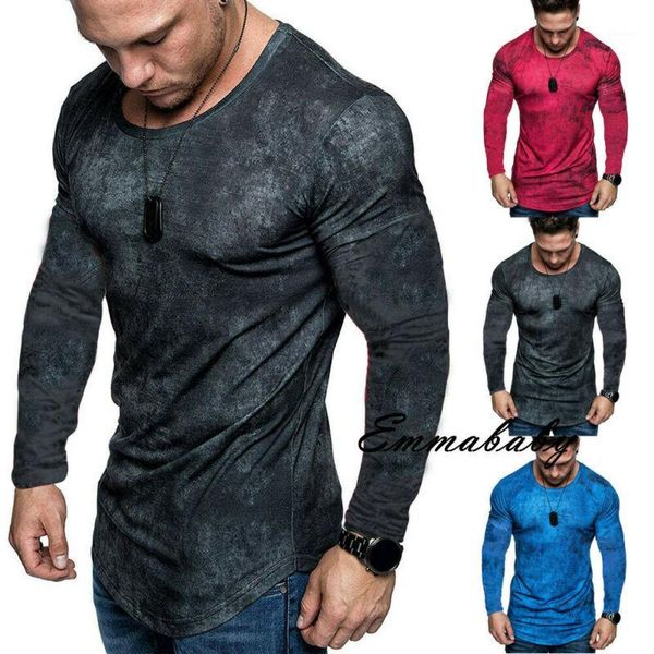 

mens tie dyeing fitness shirts no collar irregular long sleeve slim fit muscle gym autumn bottoming shirts casual 1, White;black