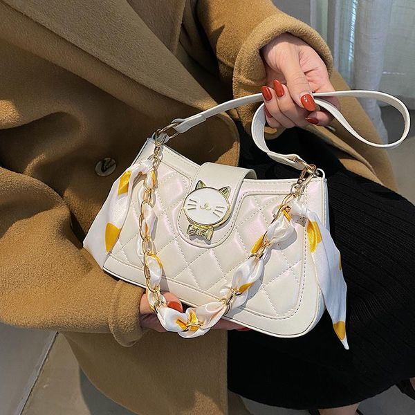 

shoulder bags 2021 fashion shouilder bag for female durable pu leather embroidered single square casaul shopping tote crossbody