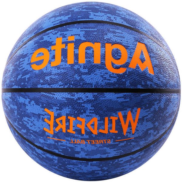

deli angnaite f1128 camouflage fancy basketball no. 7 street wear-resistant pu game anti slip