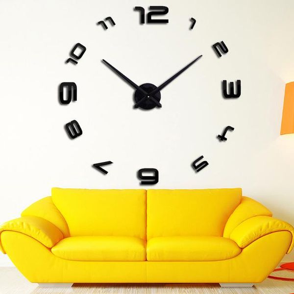 

wall clocks multi-piece set quartz antique style study room clock modern decoration mirror diy large digitial size