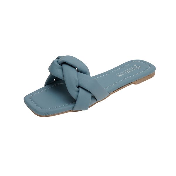 

cute wild trend simple young women white slippers fashion flats open toe summer slippers slides women casual shoes solid, Black