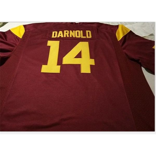

man #14 red white sam darnold usc trojans alumni college jersey s-5xl or custom any name or number jersey, Black