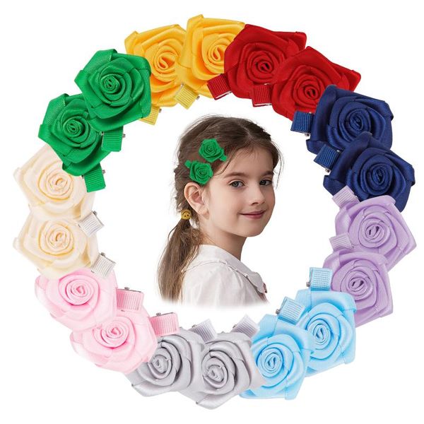 

hair accessories candygirl fashion girls summmer barrette lovely flower clip cute beauty child hairpin kids women ornament, Slivery;white
