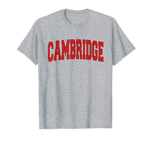 

cambridge mn minnesota varsity style usa vintage sports t-shirt, White;black