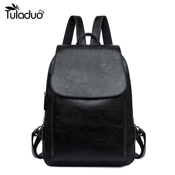 

outdoor bags women leather backpacks female vintage backpack for girls school bag travel bagpack ladies sac a dos back pack