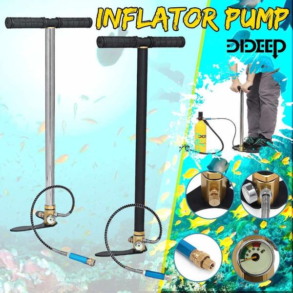 

dideep for scuba diving spare tank hand pump portable oxygen air tank hand operated pump spare underwater breathing accessories