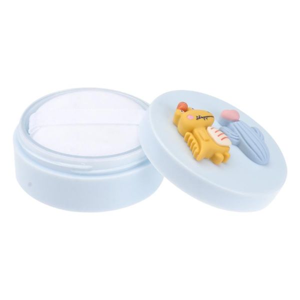 

storage bottles & jars 1pc 5g compact cartoon loose powder box carry mini with puff