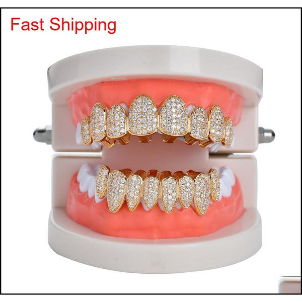 

hip hop/punk teeth grillz set gold silver irregular 8-tooth canines with z qylkjy homes2007