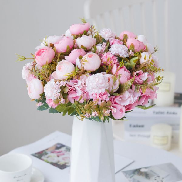 

artificial rose bouquet 30cm, home decoration accessories, wedding and holiday supplies, living room furniture, hand flower arrangement