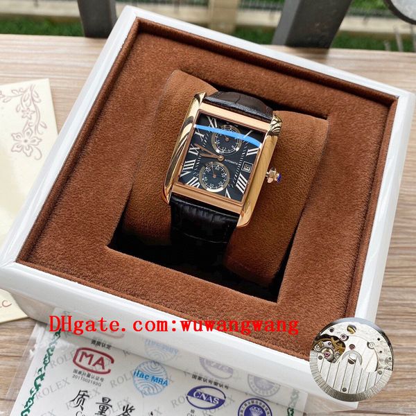 

2020 classic tank mc men watches joker leather wristwatches 316l stainless steel square mens watch d3074