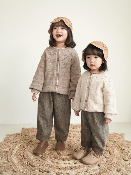 

cute girls baby lace ankle soft herringbone loose pants pure color kids casual loose trousers children all match bottom clothing, Blue