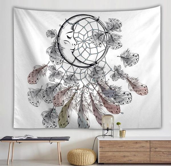 

tapestries aesthetic witchcraft mandala dreamcatcher moon tapestry wall hanging boho hippie bohemian decor bedroom nordic style