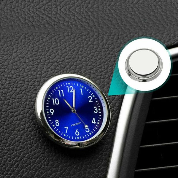 

interior decorations universal mini car clock luminous digital watch automobile quartz clocks stick decal ornament accessories gifts