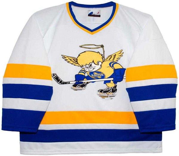 2019 Minnesota Fighting Saints Springfield Indians Hockey Jersey Bordado Costurado Personalize qualquer número e nome Jerseys Hockey Jersey