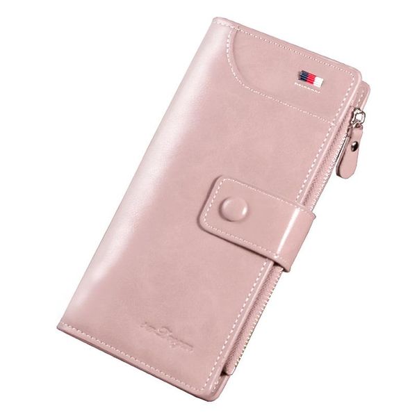 

wallets women wallet pu leather long hasp zipper coin purse phone bag multi-card slots holder for lady vintage clutch, Red;black