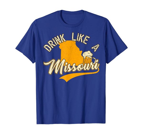 

vintage drink like a missouri beer t-shirt, White;black
